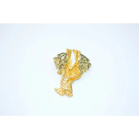 KC Kenneth Cole Topaz Rhinestone Green Giraffe - Picture 3 of 6